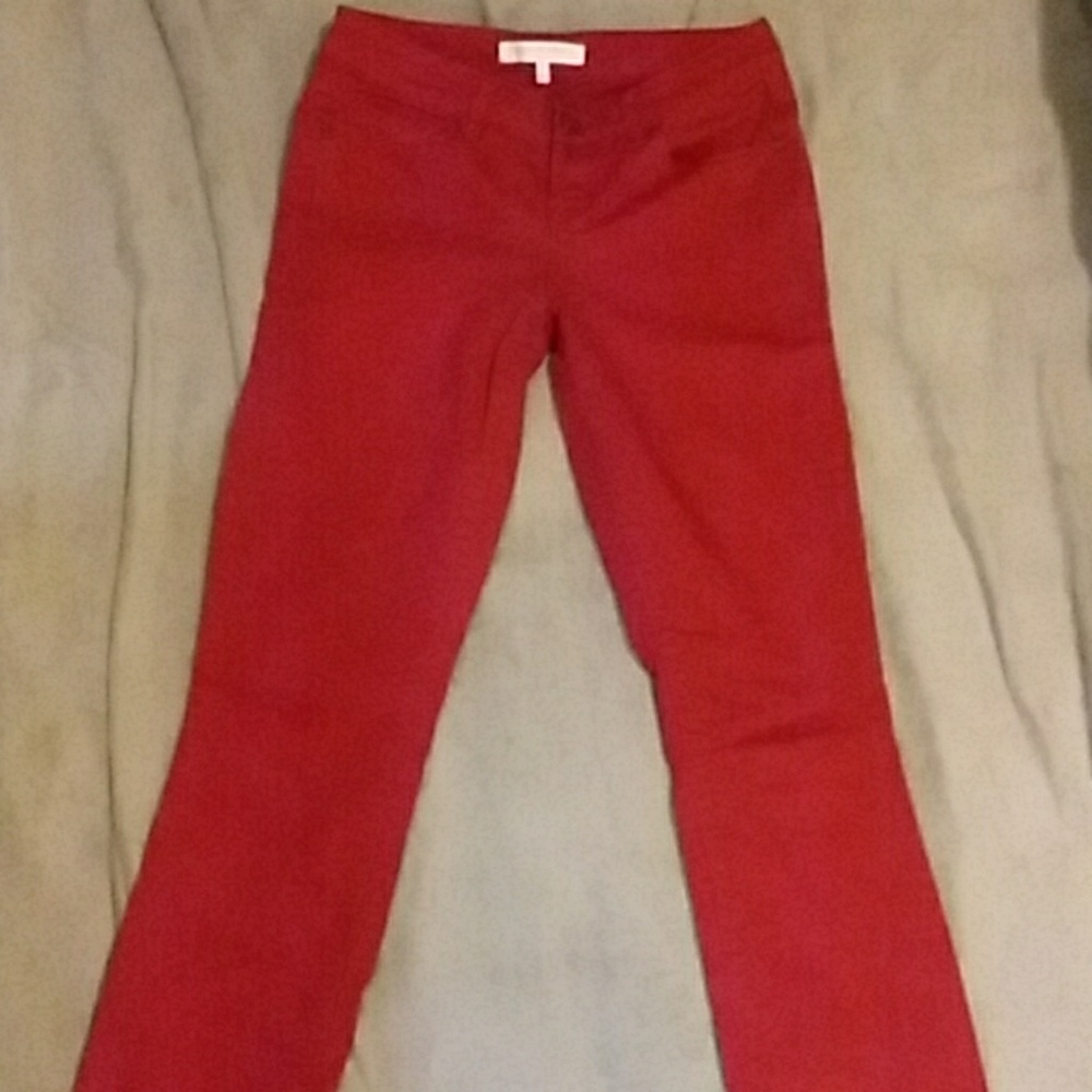 Women Red Jeans Size 4
